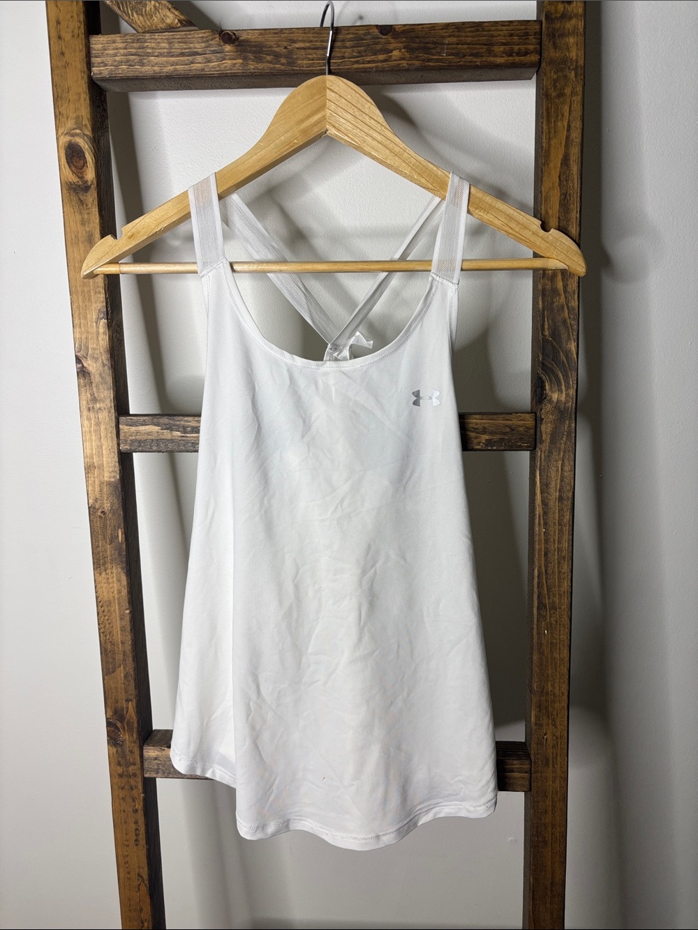 Under Armour White Women's Crossback Athletic Tank Size XS
